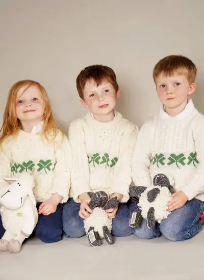 Kids Shamrock Aran Sweater